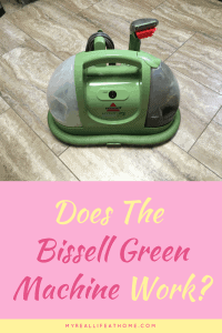 Bissell Little Green Machine on tile floor