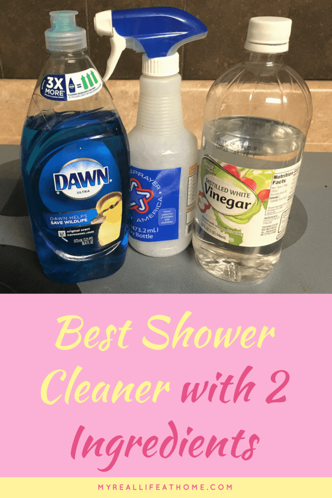 Shower Cleaner with Dawn and Vinegar Easy and It Works! My Real Life At Home